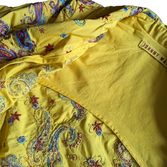 Paisley Yellow Women's Jacket - Picture 11 of 14